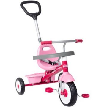 Tricicleta Radio Flyer 3-in-1 Stroll N Trike, Roz – 1.5 - 5 Ani