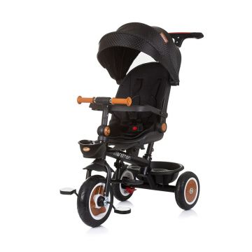 Tricicleta cu scaun rotativ si parasolar Chipolino Marathon 2025 Obsidian Tricicleta cu scaun rotativ si parasolar Chipolino Marathon 2025 Obsidian