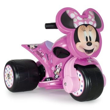 Tricicleta electrica, Injusa, Disney Minnie Mouse, 6V, cu pedala de acceleratie, Roz Tricicleta electrica, Injusa, Disney Minnie Mouse, 6V, cu pedala de acceleratie, Roz