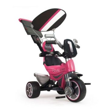 Tricicleta evolutiva, Injusa, Body Pink, cu maner parental, include rucsac Tricicleta evolutiva, Injusa, Body Pink, cu maner parental, include rucsac