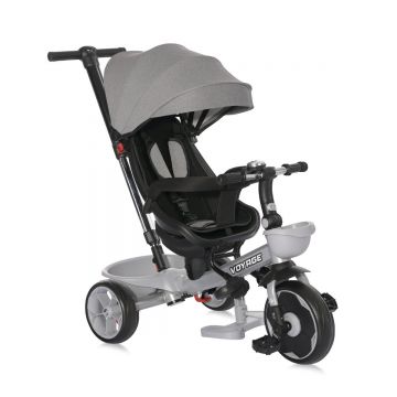 Tricicleta pentru copii cu sezut reversibil, Lorelli Voyage, 1-5 ani, Grey Tricicleta pentru copii cu sezut reversibil, Lorelli Voyage, 1-5 ani, Grey