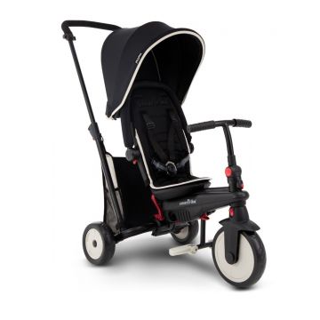 Tricicleta pliabila 6 in 1, Smart Trike, Black and Cream Pipping Tricicleta pliabila 6 in 1, Smart Trike, Black and Cream Pipping