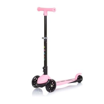 Trotineta cu 3 roti, pentru fete, peste 3 ani, Chipolino Robi Roz Trotineta cu 3 roti, pentru fete, peste 3 ani, Chipolino Robi Roz
